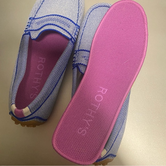 NWOB Rothy’s The Driver Knit Loafers in Original Blue- Size W8 - Picture 12 of 14